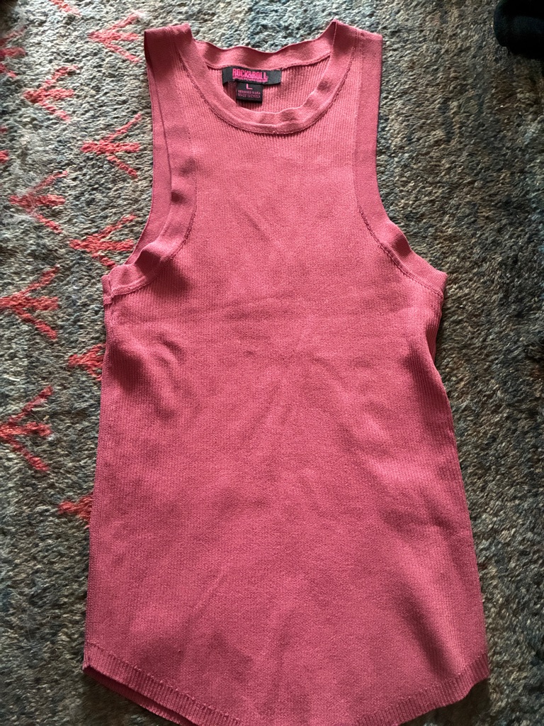 Rock  Roll Brand Dusty Rose Knit Tank